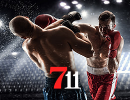 Boxer en 711 Casino logo