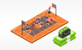 Basketbalwedstrijd en geld