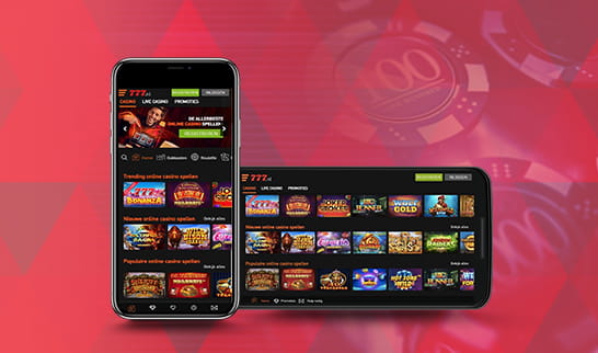De Casino777 spellen op smartphone apparaten en tablets. 