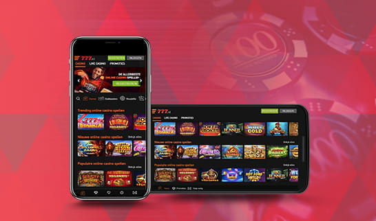 De Casino777 spellen op smartphone apparaten en tablets.