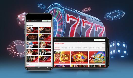 De Circus Casino spellen op smartphone apparaten en tablets.