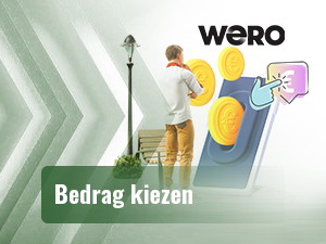 Bedrag invoeren voor Wero storting