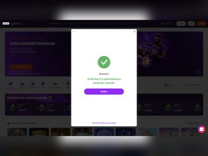 Bevestiging van Tonybet dat de storting in behandeling is en zo snel mogelijk wordt verwerkt