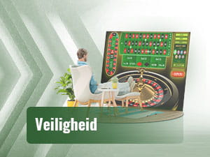 Man die roulette speelt in zijn huis