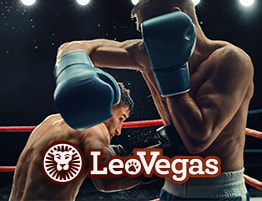 Boxer en LeoVegas logo