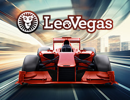 Formule 1 auto en LeoVegas logo