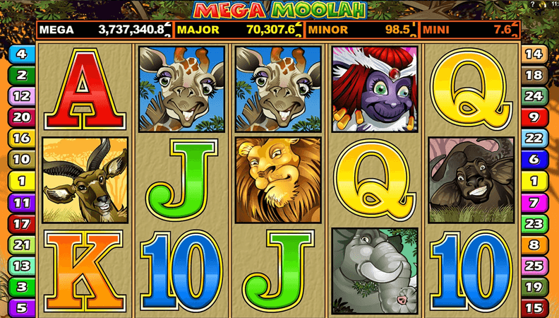 Het Mega Moolah demo spel