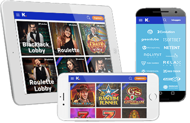 Kansino op Verschillende Mobiele Apparaten