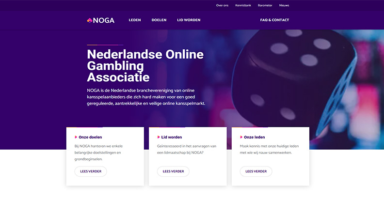 Homepage van NOGA