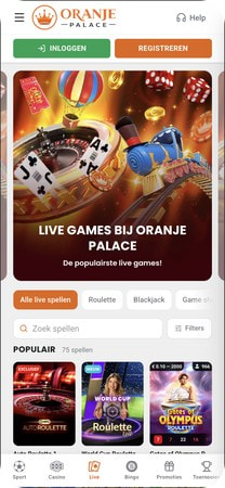 Oranje Palace sport en casino