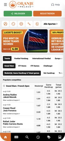 Oranje Palace sportsbook