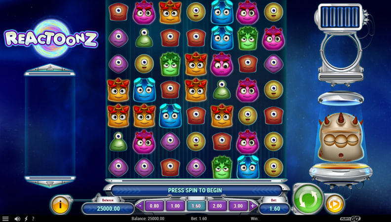 Het Reactoonz demo spel
