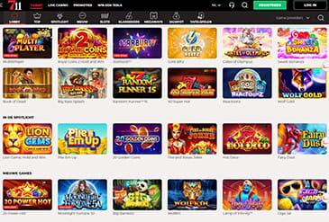 711 Casino Spel Selectie