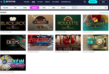 BetCity Spel Selectie