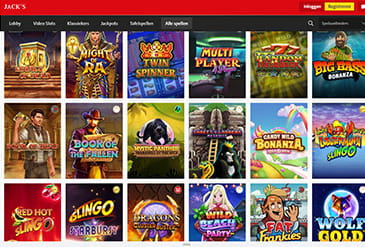 Jack’s Casino Spel Selectie