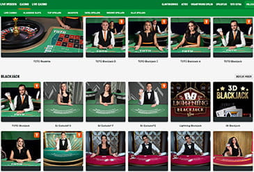 TOTO Casino Spel Selectie