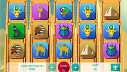 Egypte slot in Tombola