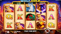 Wolf Gold slot in 711 Casino