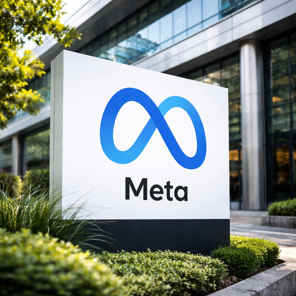 Meta logo met gokchips en smartphone