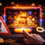 Online slot met clickbait-achtige visuele prikkels en misleidende teksten