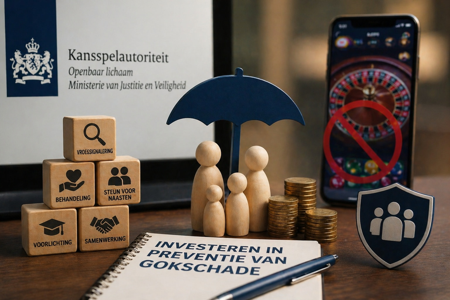 De Kansspelautoriteit financiert vijf nieuwe initiatieven tegen gokschade in Nederland