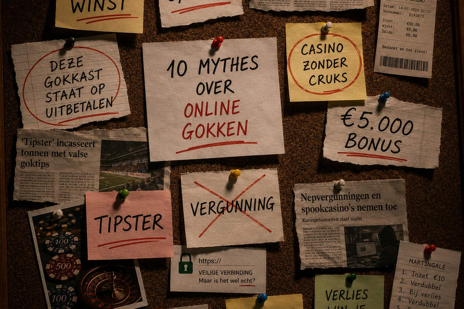Illustratie bij 10 mythes over online gokken die oplichters misbruiken